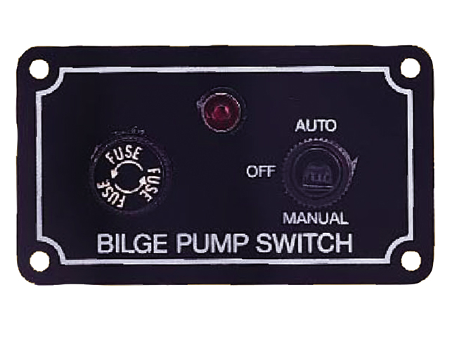 Switch Panel, for Bilge Pump 3-Way with Light 43