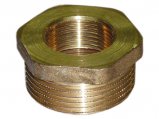 Pipe Bushing, 1/2″ Male x 3/8″ Female Non-Tapered Brass