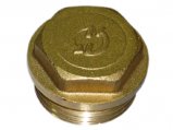 Plug Stopper, Brass 1/2Mpt Non Tapered