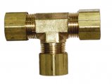 Tee, Brass Full Compression 1/4″