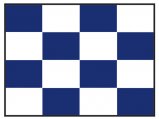 Flag, International-Code:N Blue&White Size 30x45cm