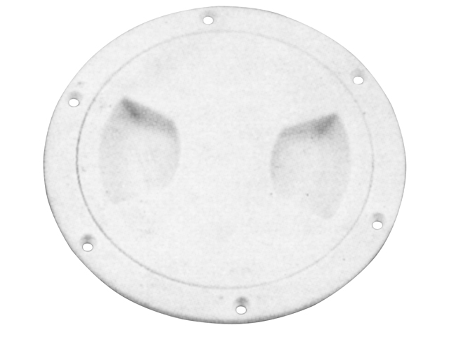 Deck Plate, 5" ScrewOut CutoutØ5-3/4" White 71