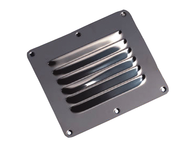 Vent Grill, Louver 5" x 4-1/2" Stainless Steel Rectangle 75