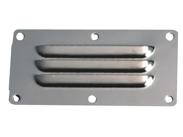 Vent Grill, Louver 5" x 2-1/2" Stainless Steel Rectangle 77