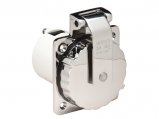 Power Inlet, 125V 30A Lock Male Stainless Steel Waterproof Cap