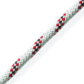 M/Braid Rope, Polyester 14mm Red Fleck per Foot
