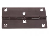 Hinge, Flat Stainless Steel Length:100mm 6Hole