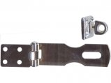 Hasp Hing, Swivel Safety Length:76mm Width 22mm Chrome Plated Brass