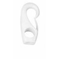 Hook, Nylon White with Clip for Shock Cord:6mm