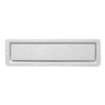 Vent Grill, Rectangle 420 x 120mm w/Water Outlet White Plastic