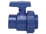 Ball Valve, Quick Release PVC 3/4″ Non-Tapered Thread Blue or Grey
