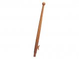 FlagPole, Length:0.6m Base:25mm Teak with Cleat