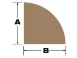 Trim, Quart Round 9mm Length:2m Teak