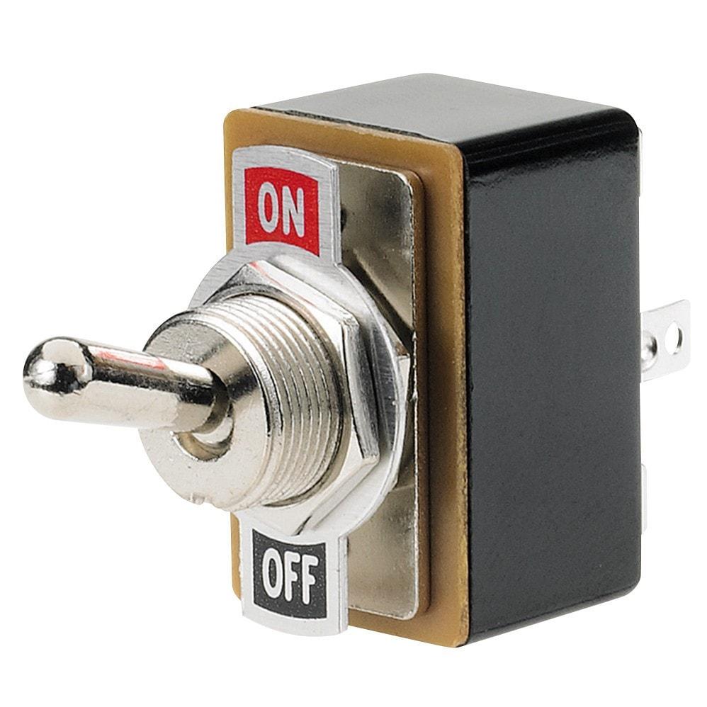 Toggle Switch, SPST MET SOL D10 Name Plate 35