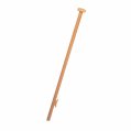 FlagPole, Length:1.5m Base:25mm Teak with Cleat