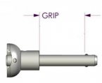 Pin, Quick Push Release Ø1/4 Grip Length:1.25″