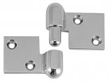 Hinge, PullOut Right Length:2″ Chrome Plated Brass  Pair
