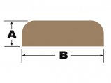 Batten, Rectangular Profile 9 x 22mm Length:2m Teak