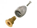 Propeller Nut, Thread:1.12 Shaft:1.5″ with Olive Anode