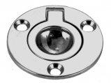 Lift Ring, 2″ Flush Chrome Plated Zinc Round