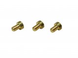 End Screw Kit, Brass #8-32 Length:1/4″ Slotted 3 Pack