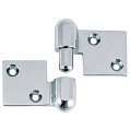 Hinge, Pull-Out Chrome Plated Brass Left Length:2″ 2 Pack
