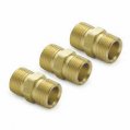 Connect Fitting, Compres 3/8″ to 1/4″ NPT Male Bronze 3 Pack