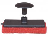 Scrubber Pad with Hold-Knob Medium Red