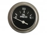 Pressure Gauge, Oil 0-100PSI US Ø2″ 12V
