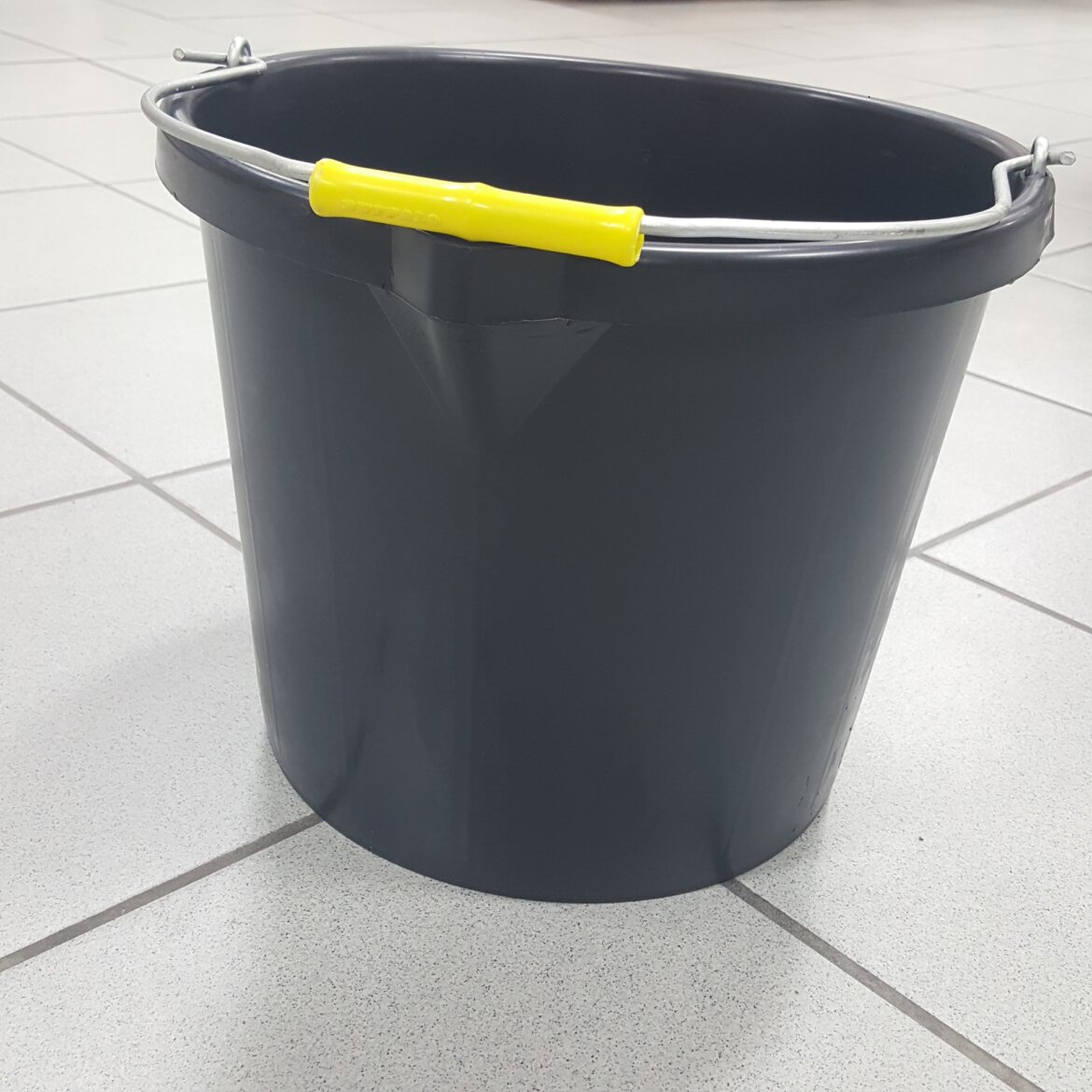Bucket, Black Plastic Heavy Duty Trinidad Budget Marine