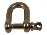 Shackle, D 08mm Stainless Steel