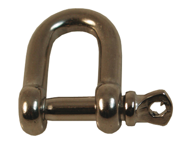 Shackle, D 10mm Stainless Steel 195