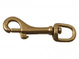 Snap Hook/Carabiner, with Swivel Flag Trigger-Lock 3/8″ Brass