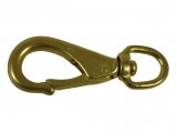 Snap Hook/Carabiner, with Swivel Eye Snap 5/8×3-1/4″ Brass