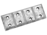 Anode, Rectangle Zinc Length:7.5 Width 2.75″ 8Holes