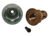 Propeller Nut, Thread:1.25 Shaft:1.75″ with Olive Anode