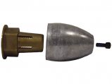 Propeller Nut, Thread:1.5″ Shaft: 2″ with Olive Anode