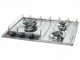 Stove Top, 3Burner Hob Stainless Steel Build-In