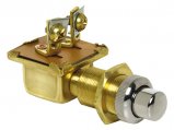 Switch, Push Button Brass SP Momentary MET SCR D16
