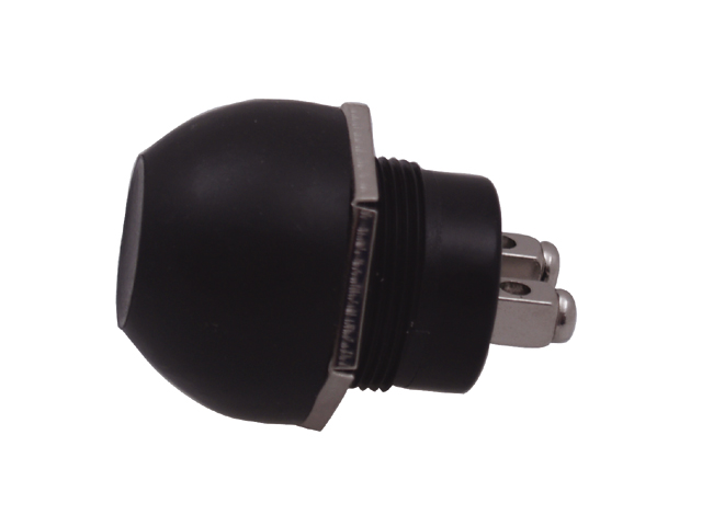 Switch, Push Button Momentary Plastic Rubber-Cap SCR D22 27