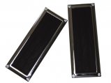Step Plate, NonSkid-Pad&Chrome Plated Zinc Frame:8.75″x3.25″