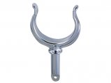 Rowlock Horn Set, Ribbed-Type Chrome Plated Zinc Pair