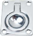 Lift Ring, 2-9/16″ x 2″ Flush Chrome Plated Brass Rectangle