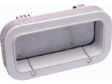 Portlight, Open-714 Black Frame Smoke Lens Chanl-Drain