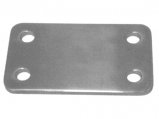 Base Stainless Steel Rectangle for Welding 4Screw-Holes#14