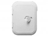 Access Hatch, Rectangle oaSz:280x380mm White Plastic Luran