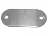 Base Stainless Steel Oval for Welding 2Screw-Holes#14