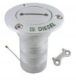 Deck Fill, Diesel Stainless Steel HoseØ:1-1/2″ Plug:Slot & Key