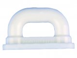 Slide, Male Flat White Plastic Width 22 Length:39 Waist:11mm
