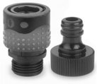 Connector A, Garden-Thread Female Clipin Garden-Thread Male Open 2 Piece